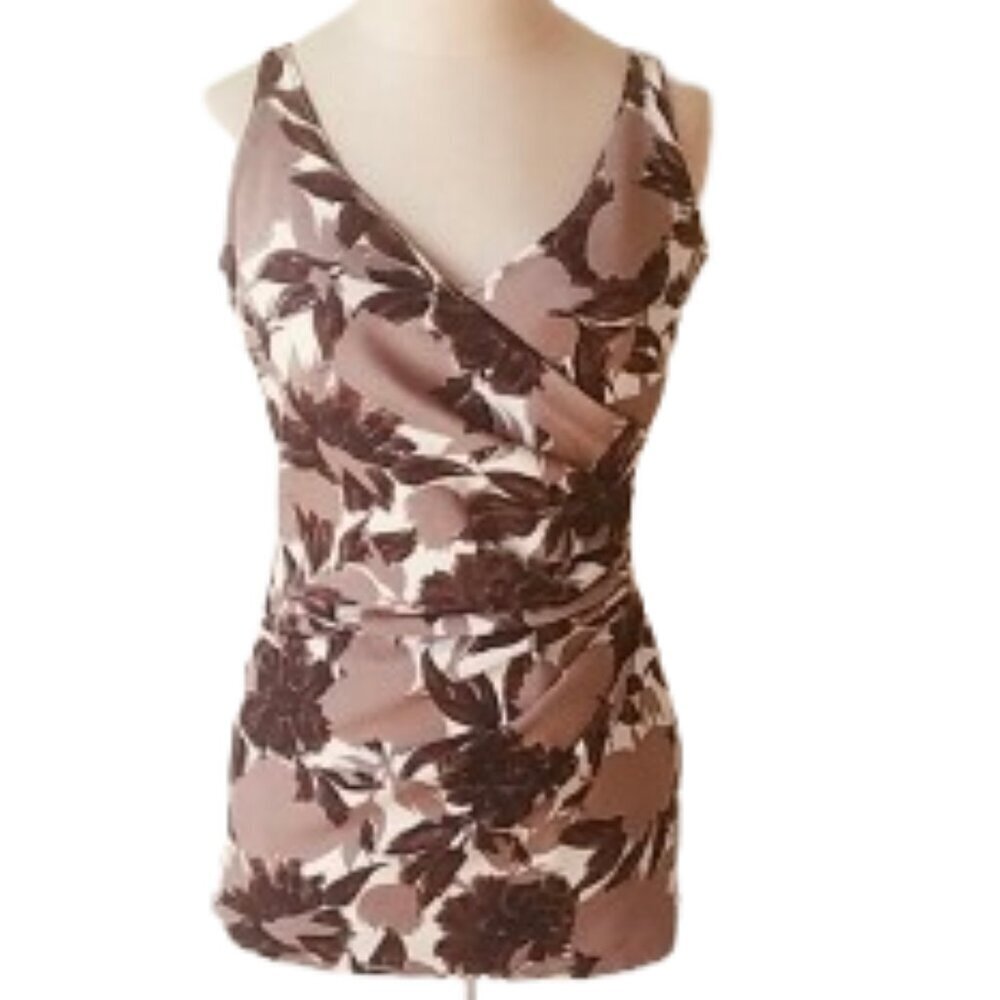 Catalina Vintage 50's 60's Tropical Tiki Floral Swimsuit Retro Pin Up 16